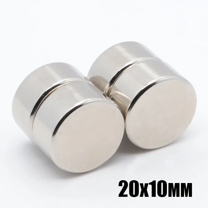 10pcs 20*10 mm N35 Mini Super Strong Rare Earth Fridge Permanet Magnet 20x10 mm Small Round Neodymium Magnet 20*10 mm