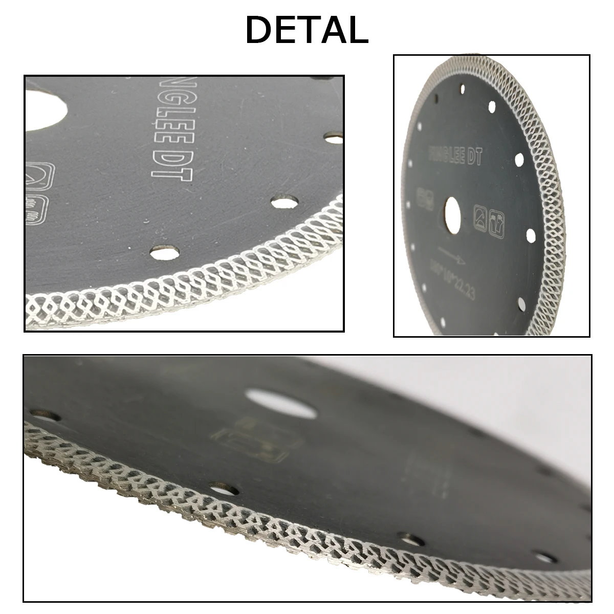 FINGLEE 85mm 4/4.5/5/6/7/9 inch Super Thin Porcelain Tile Ceramic Diamond Cutting Blade Disc for Dry Saw Marble Cutter Stone