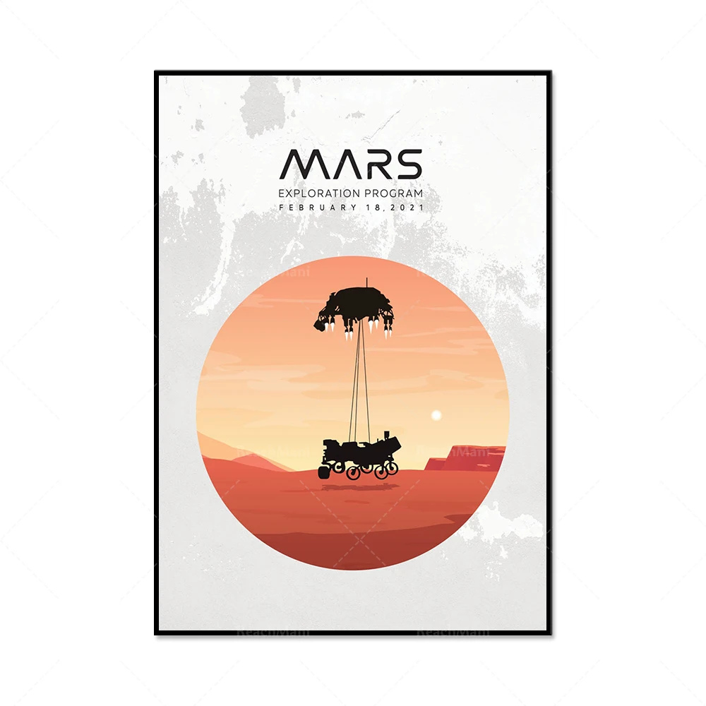 

Mars Perseverance Poster, Mars Travel Poster, Mars Wall Art Print, Explore Mars Poster, Minimalist Mars Print Decoration Gift