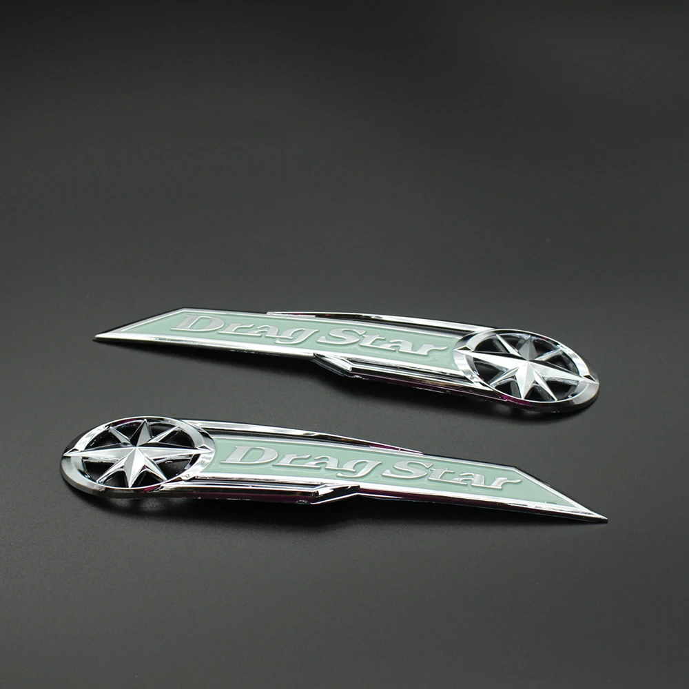 Motorcycle Dragstar Fuel Oil Tank Badge Emblem Drag Star Decals Stickers Decoration Trim for Yamaha XVS125 XVS250 XVS650 XVS1100