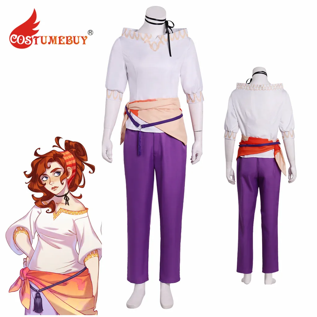 

Game The Arcana Portia Cosplay Costume Adult WOmen Top Pants Suit Outfit Halloween Costume L921