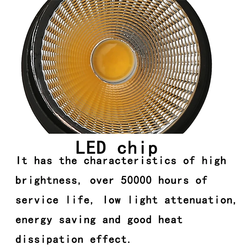 Hohe Helle 5W 7W 12W 20W 30W Dimmbare COB LED Downlights 24 Winkel Leuchte Einbau lichter der decke Unten Lampen Garantie – Detail 11