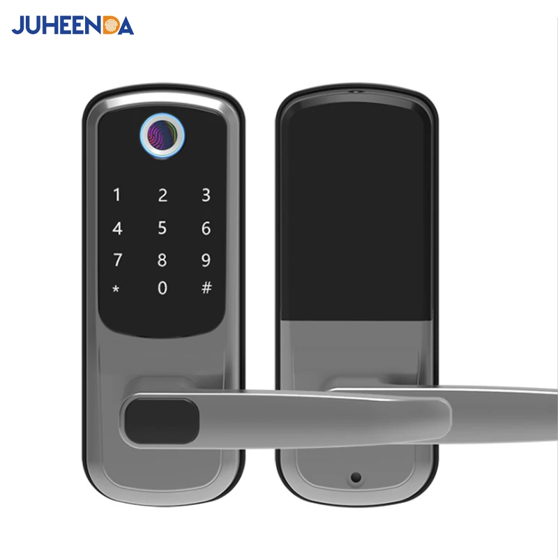 Cerradura de puerta biométrica con huella dactilar, teclado Digital, tarjeta RFID, sin llave, Tuya, Wifi, cerradura inteligente, puerta de apartamento, hogar y oficina, cerrojo individual
