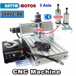 EU Delivery 3 Axis 500W 3040 CNC  3040Z-DQ CNC ROUTER ENGRAVER/ENGRAVING Milling Cutting DRILLING Machine Ballscrew 220V/110V