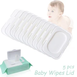 5pcs portable reusable baby wipes lid cover child wet tissues mobile box lid wet paper wipes useful baby wipes lid