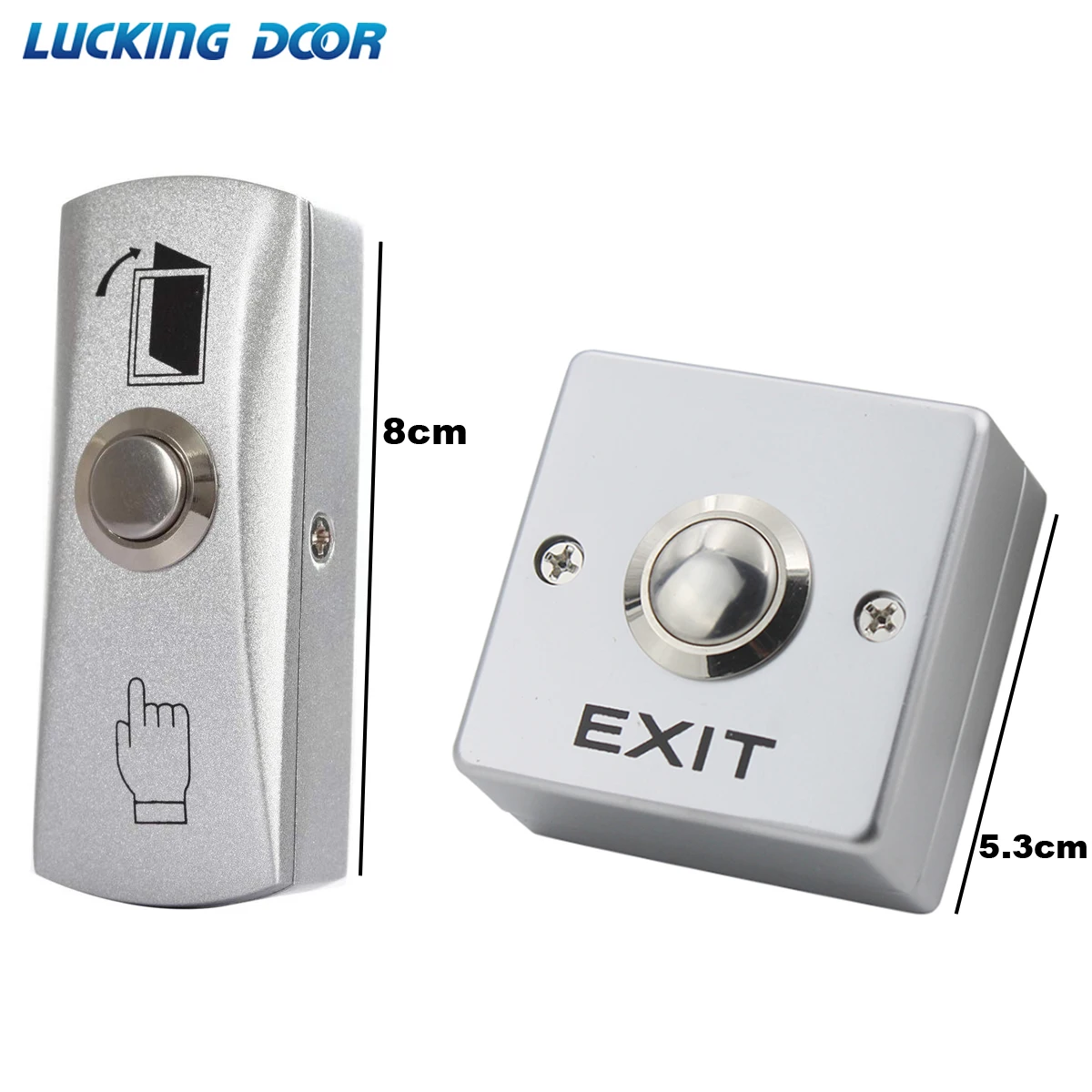 Zinc Alloy GATE DOOR Exit Button Exit Switch For Door Access Control System Door Push Exit Door Release Button Switch