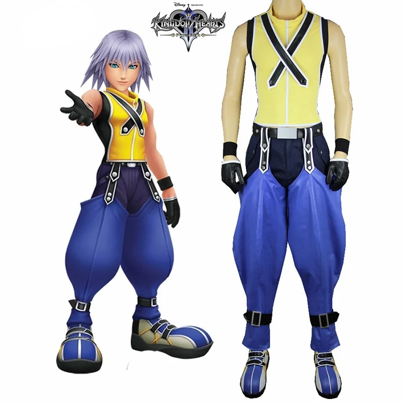 

Anime Kingdom Hearts 3D: Dream Drop Distance Riku Uniform Game Cosplay Costume For Halloween Christmas