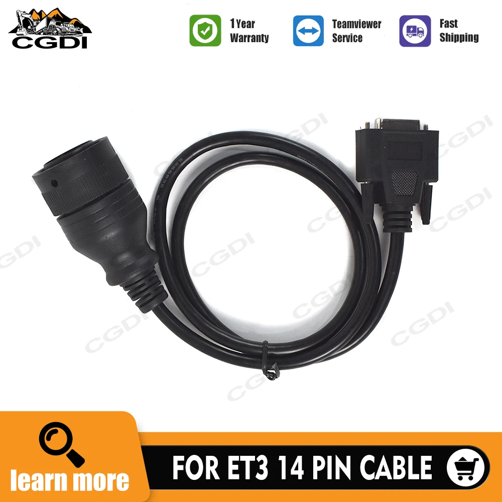 

Diagnostic Interface 14 Pin Diagnostic Cable For ET3 317-7485 Trucks Excavators Loaders Diagnosis Tool