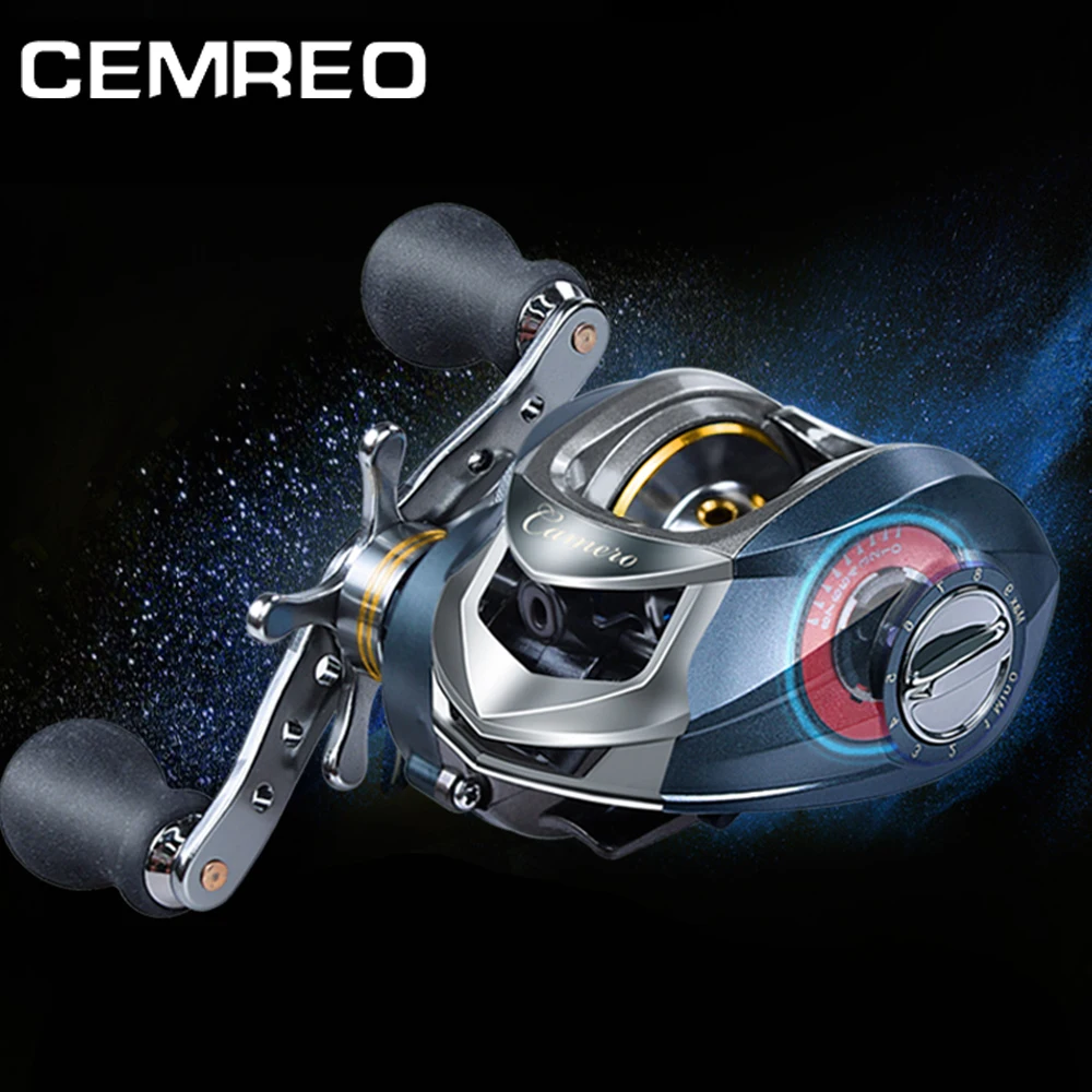 CEMREO High Speed Fishing Reel Bait Casting Gear Ratio 7.0:1 Right Hand Fishing Reel 11+1 BB EVA Knob Fishing Tackle Pesca