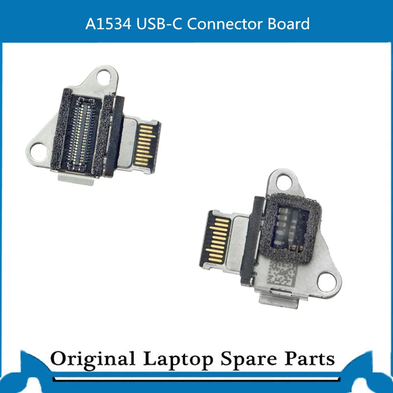 Substituição i/o USB-C placa para macbook 12 polegadas a1534 tipo-c conector placa dc jack 2015