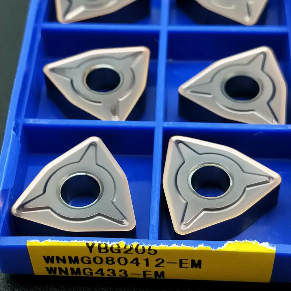 WNMG080412-EM YBG205คุณภาพสูงสำหรับสแตนเลส