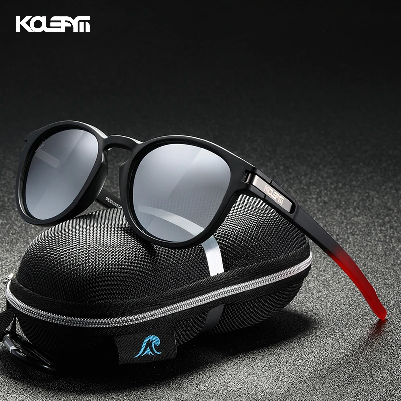 KDEAM Skateboarding Stylish Polarized Sunglasses Men Flexible TR90 Frame Keyhole Bridge Mirror Coating Sun Glasses Women KD997