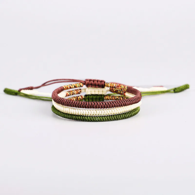 Multicolor Thread Bracelet Tibetan Buddhism Love Lucky Charm Tibetan  Bracelets & Bangles For Women Men Handmade knot Rope