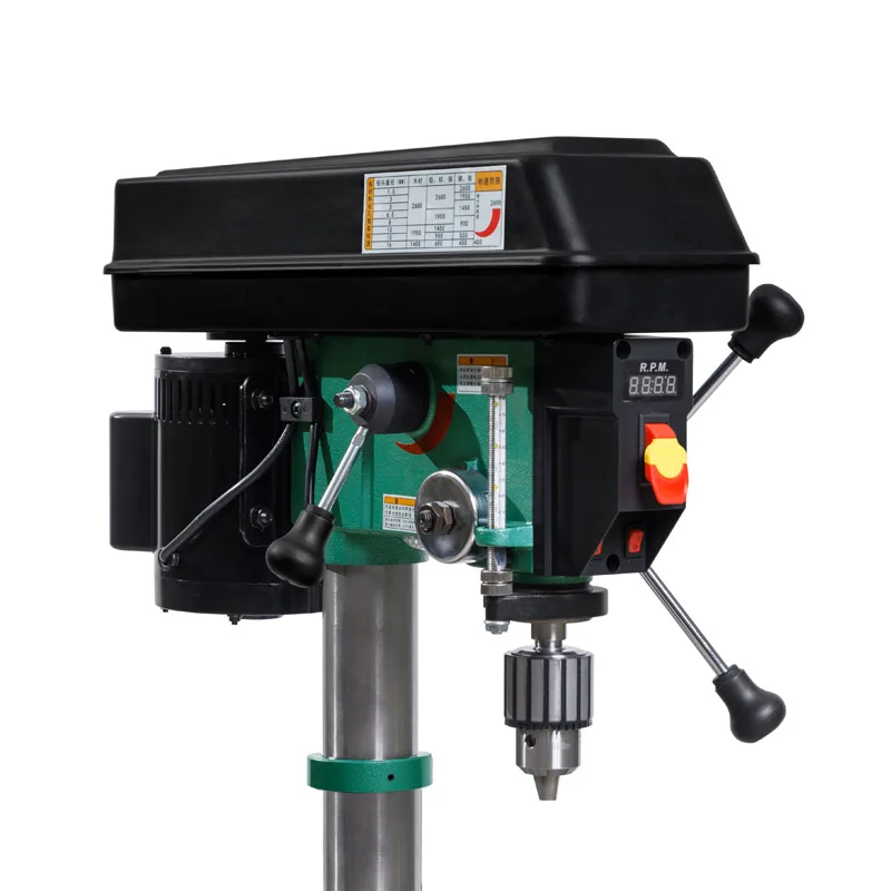 12 inch adjustable speed drilling machine with laser / digital desktop type bench woodworking bench drill HD3000