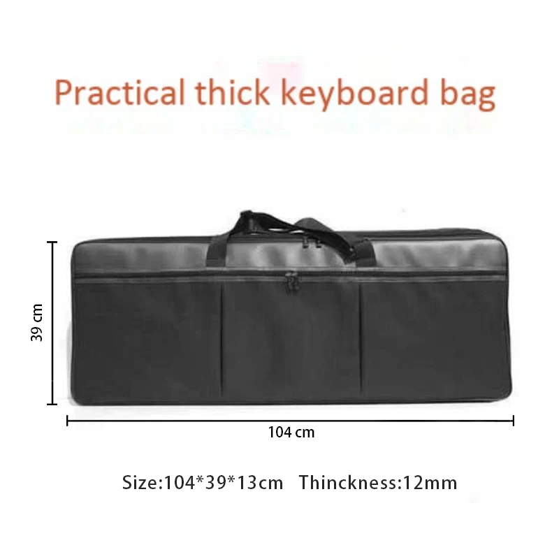 Electronic Keyboard Bag 61 Key Musical Instrument Portable Backpack Piano Case Plus Sponge Handbag Electronic Keyboard Bag