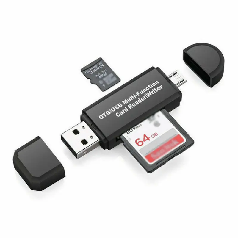 USB 2.0 SD Memory Card Reader Adapter SDHC SDXC MMC Micro Mobile T-FLASH Micro USB For Cellphone