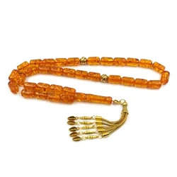 Tasbih resina Ambers colore musulmano rosario perlina nappe d'oro 2021 prodotto di moda islamica Ramadan Eid regalo paryer Misbaha bracciale