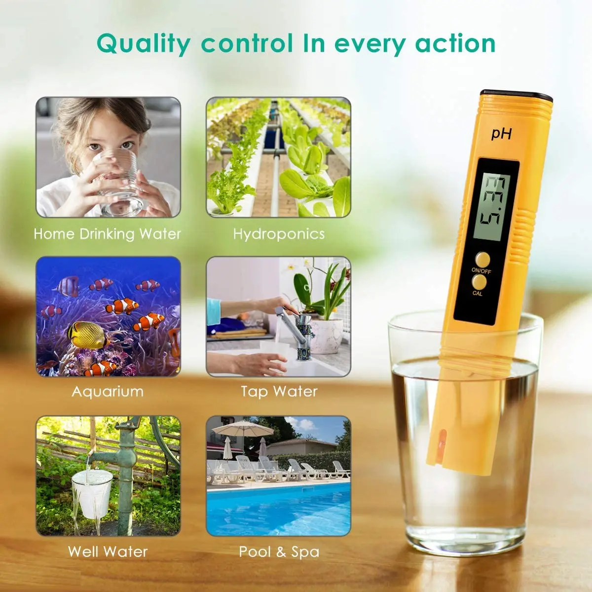 High Accuracy 0-14 PH 0.01 LCD Digital PH Meter WaterTester for Water Food Aquarium Pool Hydroponics Pocket Size PH Tester