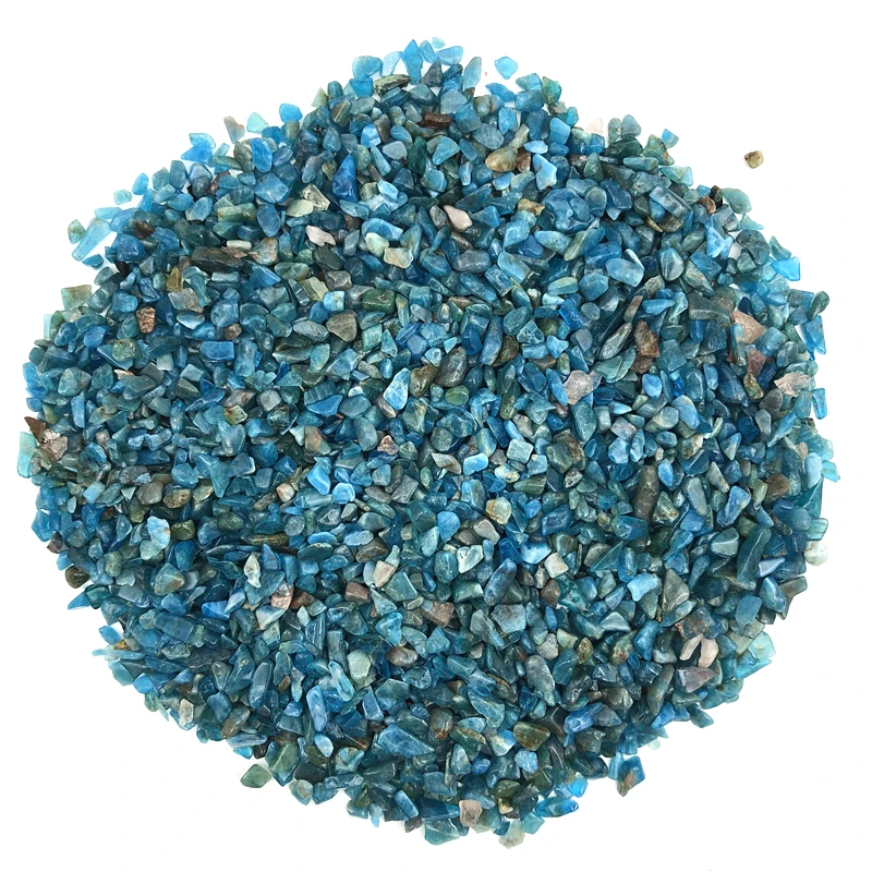 50g Natural Small Size Blue Apatite Rough Stones Crystal Gravel Minerals and Stones Rough Gemstone Specimen