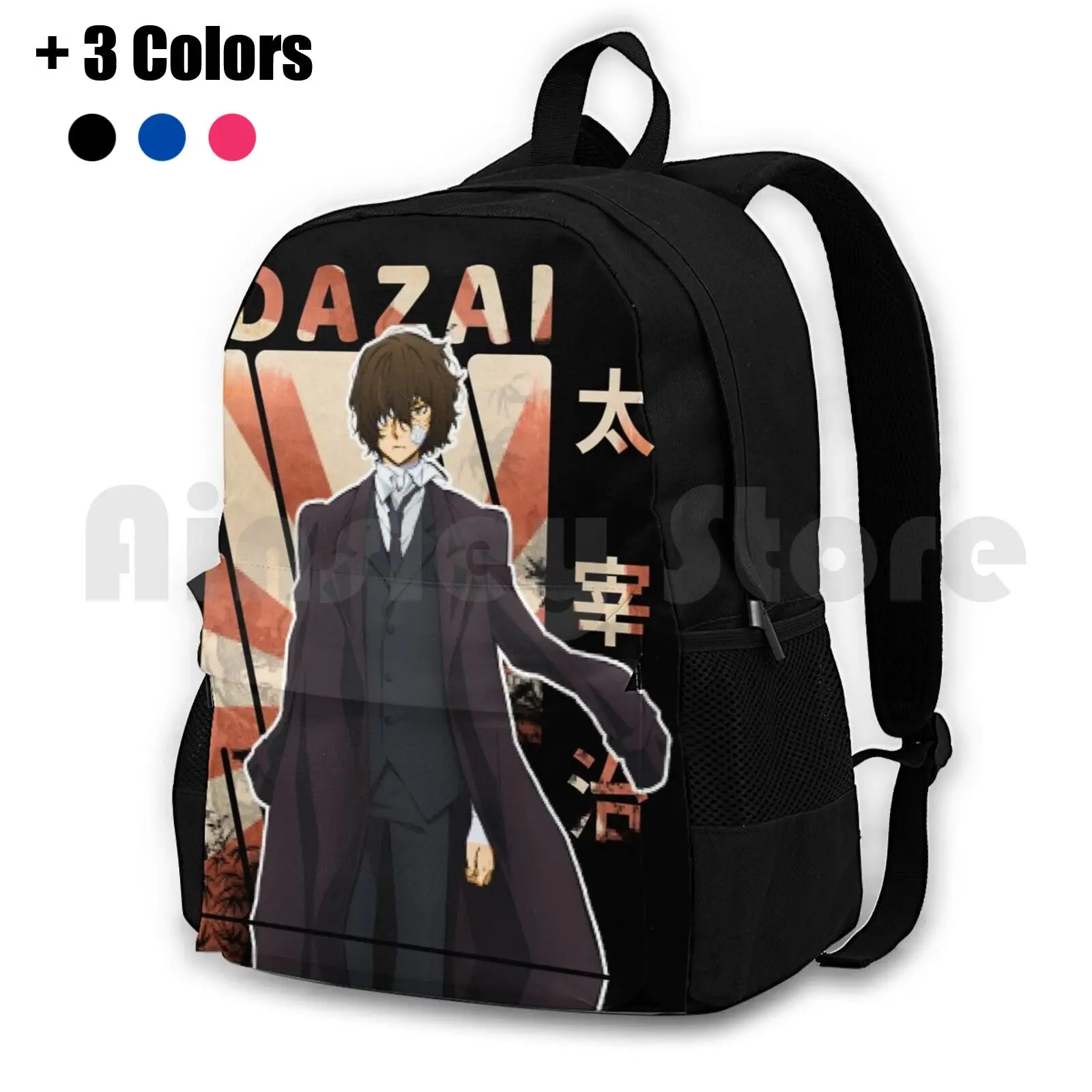 Osamu Dazai Anime Sac à dos de randonnée en plein air, étanche, camping, voyage