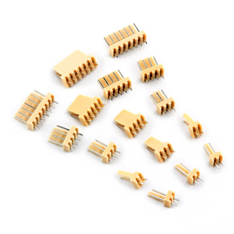 

50pcs 2510 KF2510 Connector 2.54MM PITCH Male Pin Header 2P/3P/4P/5P/6P/7P/8P/9P/10P/11P/12P Right Angle for PCB 2.54MM