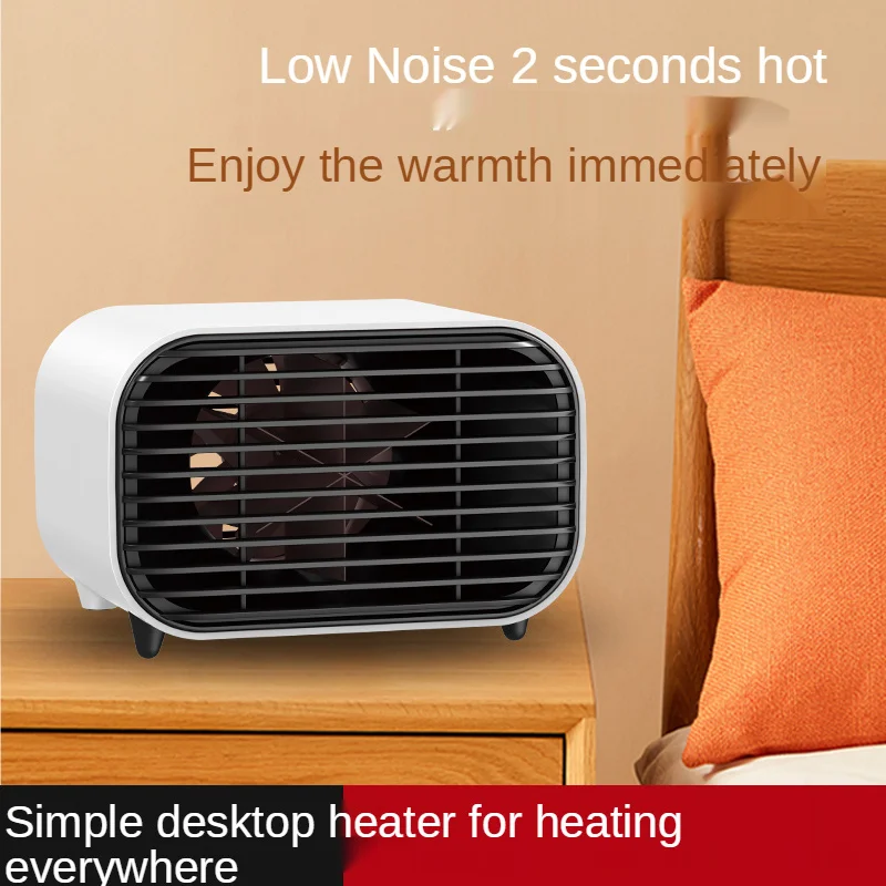 Mini Desktop Heater Fan 800W Household Electric Automatic Temperature Control Hot Air for Office Dfor Office Dormitory 220V QN54