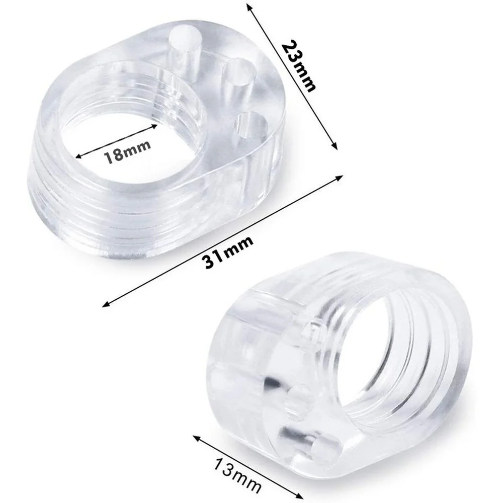5pcs Door Stopper Transparent Silica Gel Door Handle Buffer Wall Protection Doorknob Bumper Walls Furniture Protective