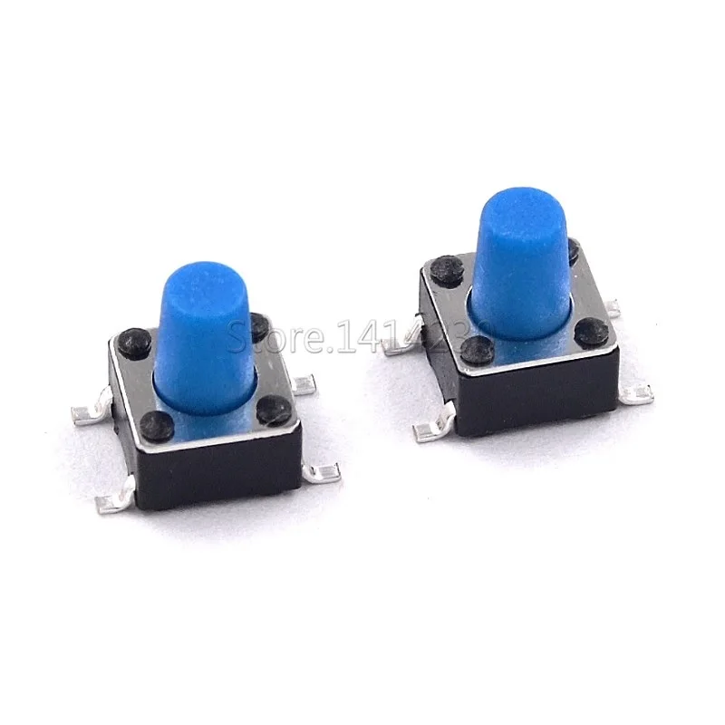 6x6mm Panel PCB Momentary Tactile Tact Mini Push Button Switch SMT 4pin 6x6x4.3/5/6/7.3-12 MM 6*6*4.3MM 5MM 6MM 7MM 8MM - 12MM