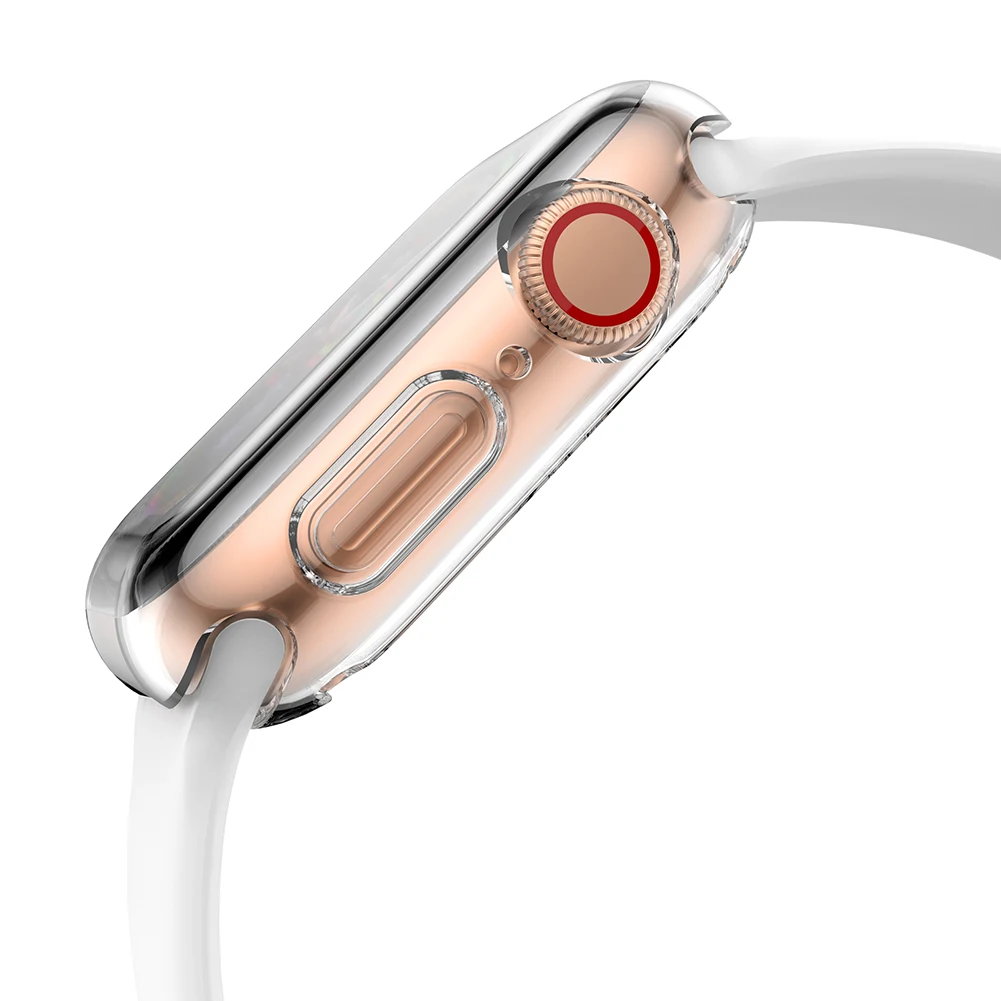 Dây Đeo Đồng Hồ Apple 4th Ban Nhạc Dành Cho Đồng Hồ Thông Minh Apple Watch 4th 2021 Dây TPU Mềm Mại Bảo Vệ Full Màn Hình dịch Vụ Tốt Nhất