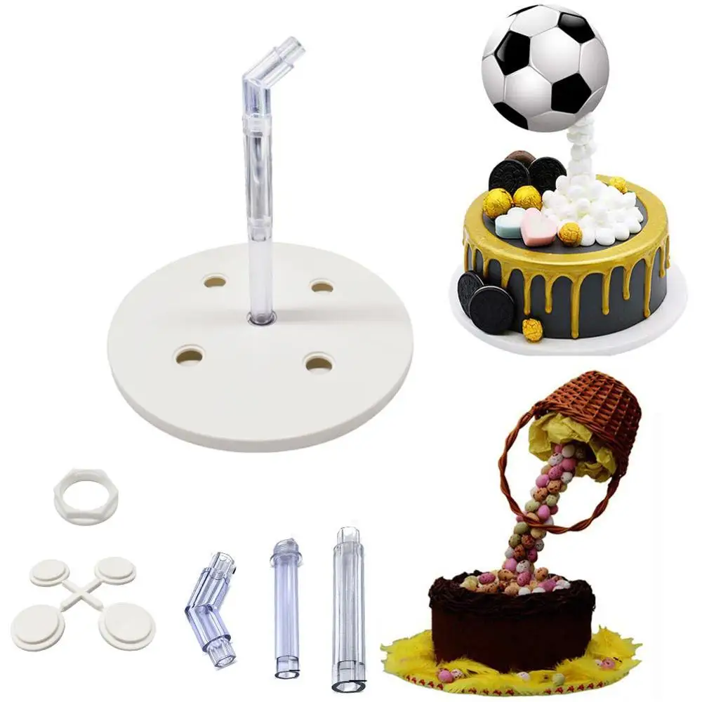 

Anti Gravity Cake Pouring Kit Cake Stand Support Structure Frame Reusable Standing Cake Decorating Armature Frame For Party