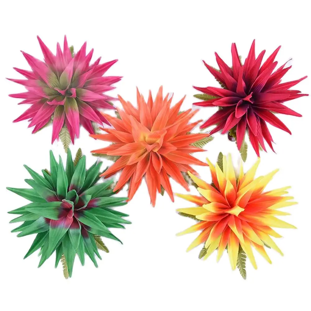 

Free shipping 50pcs/ lot KN-hc006s Artificial Silk Bird Of Paradise Leaves Hair clip Headwear Accessories Hawaii Flower Hairpin