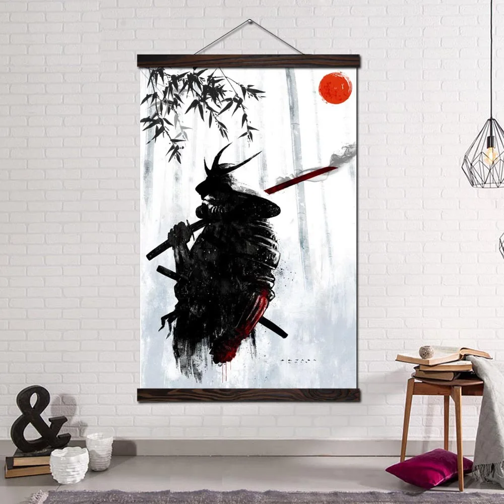 

Japanese Samurai Posters and Prints Canvas Painting Pictures for Living Room Modern Wall Art Home Decoration