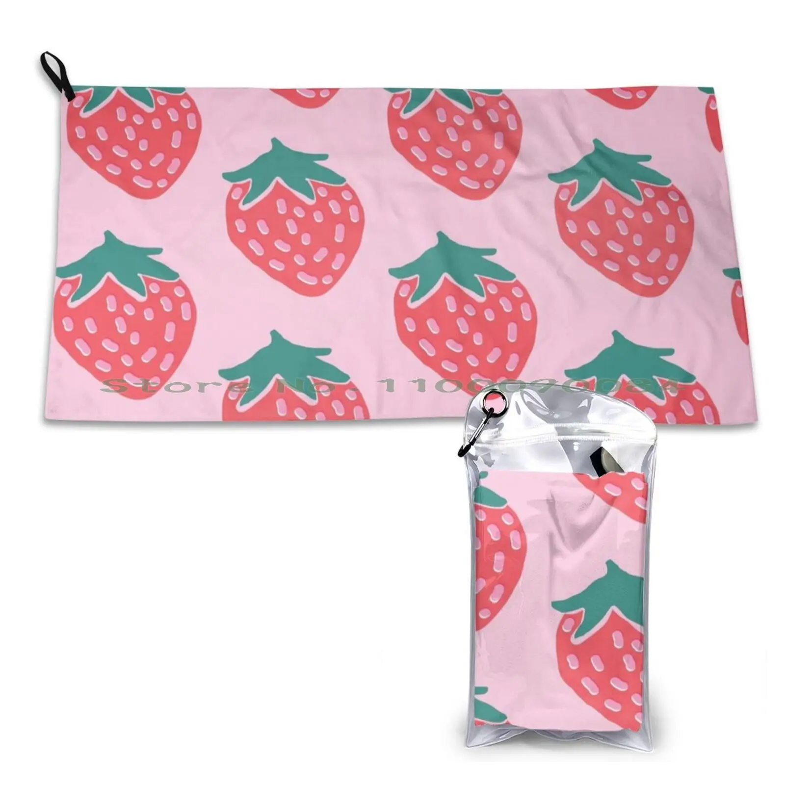 Abstract Strawberry Quick Dry Towel Gym Sports Bath Portable Born In Serbia Barra Beograd Hincada Beograd Ultras Beograd