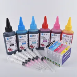 BLÜTE T0481 Tinte Patrone Refill Tinte Kit Für Epson Stylus Photo R200 R220 R300 R300M R320 R340 RX500 RX600 RX620 RX640 drucker