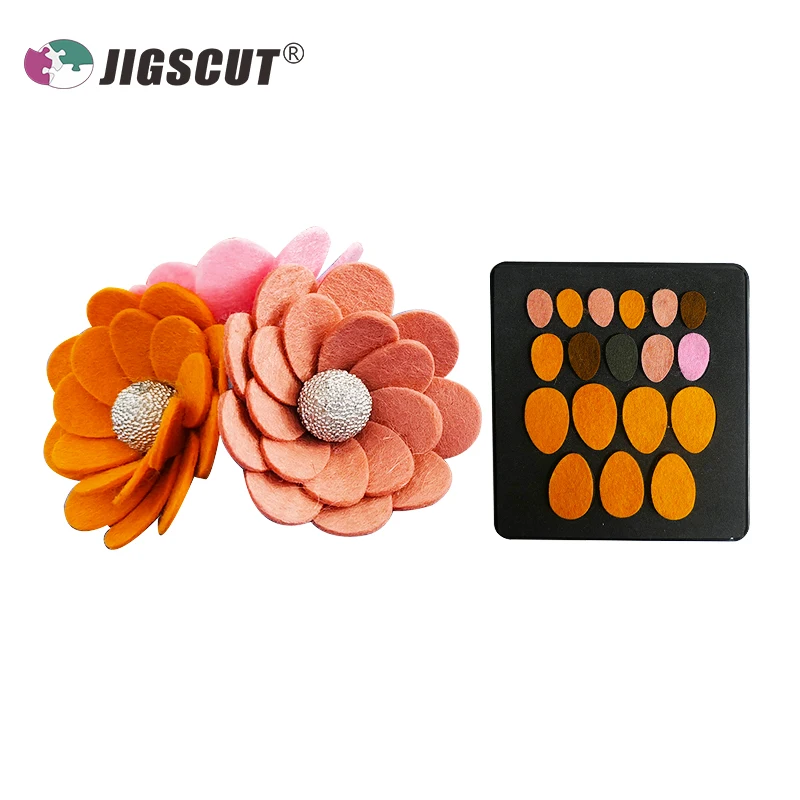 Assembly of petal metal cutting die SMR-FL0068 DIY handmade flowers wood steel rule dies can be used to cut leather, felt, paper