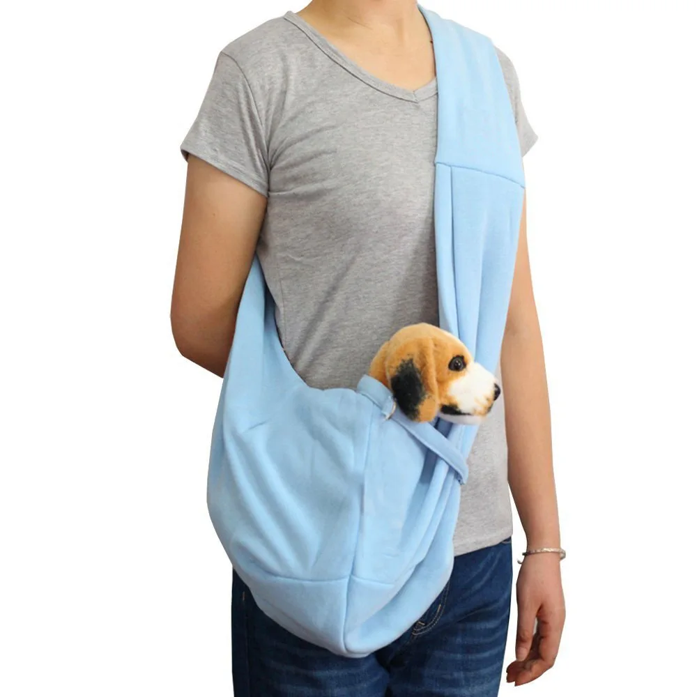 Pets Cat Diagonal Shoulder Bag Cats Carrier Bags For Small Dogs Portable Pet Messenger Bag Solid Color Pet Outing Bag