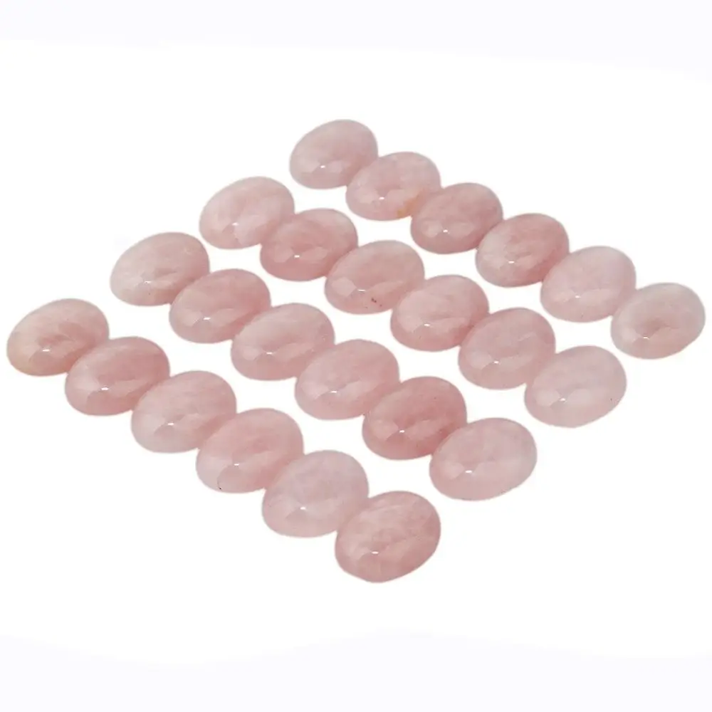 Sale 2ps/lot Natural Rose Pink Quartz Bead cabochons,10x14mm 12x16mm 13x18mm 15x20mm,30x40mm Oval Gem stone Cabochon Ring Face