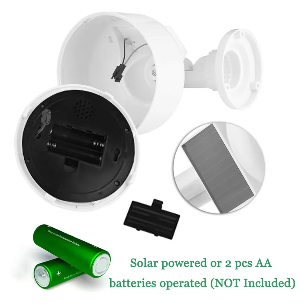 cctv dummy camera fake solar power video surveillance outdoor flashing red led Simulation ptz battery security dome dummy cam