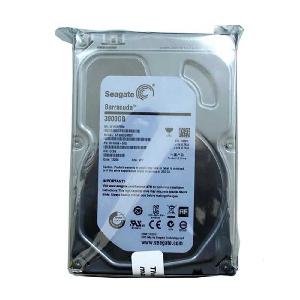 Seagate Brand 500GB SATA 3Gb/s-6Gb/s HDD 500G 8 MB/32 MB Buffer Desktop PC 3.5\