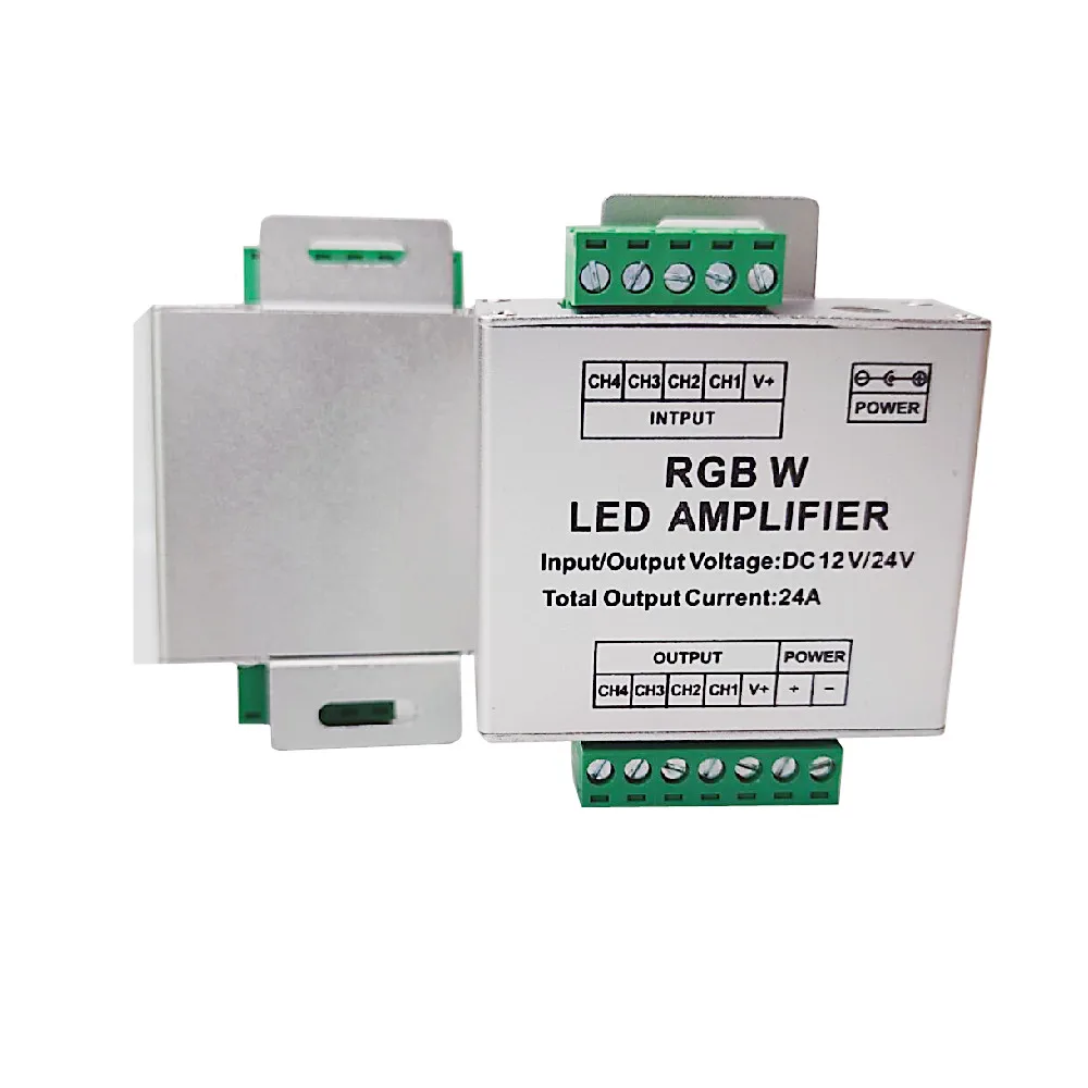 DC12-24V 24A RGB RGBW LED Amplifier Controller Signal Amplifier For LED Strip RGB RGBW RGBWW Power Repeater Console