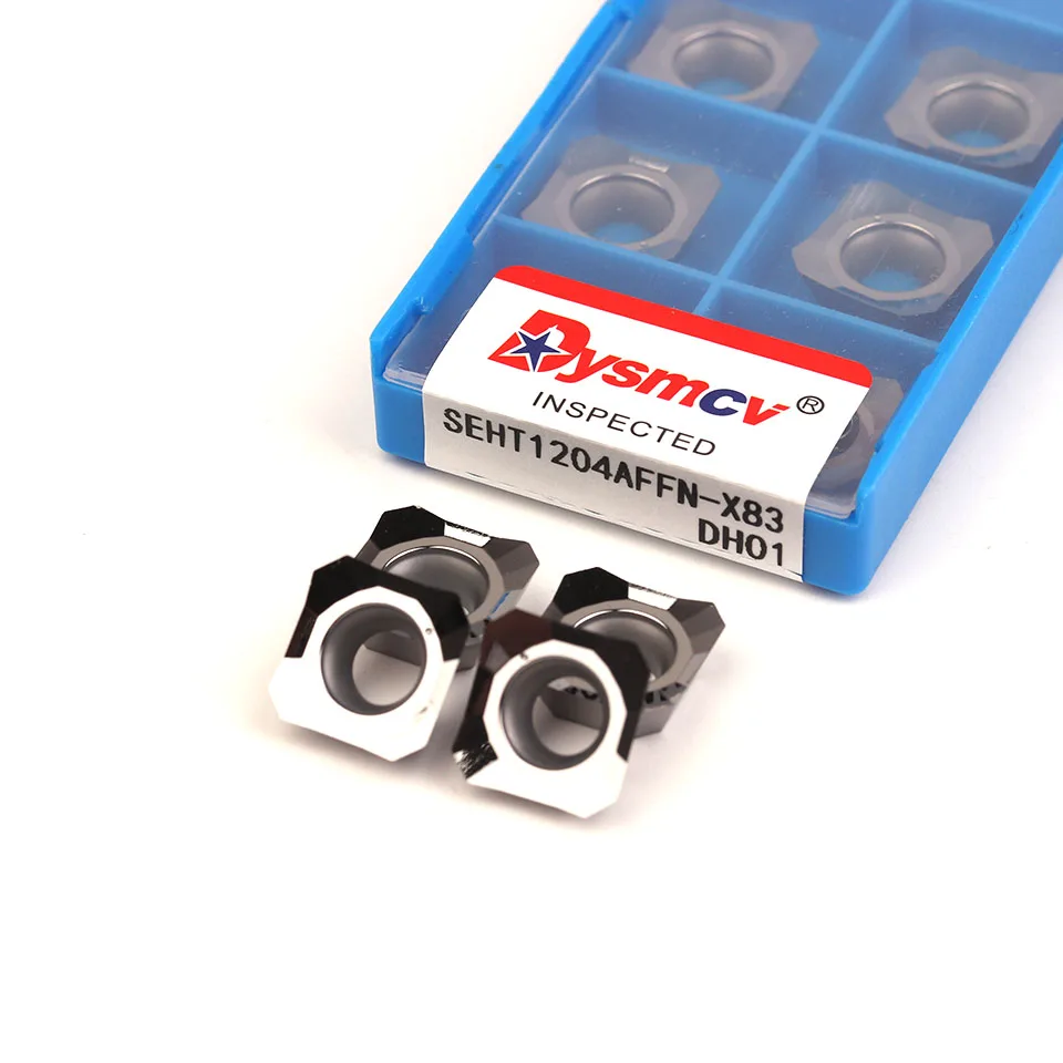 SEHT1204 AFFN X83 DH01คาร์ไบด์ใบมีดตัดอลูมิเนียมทองแดง End Face เครื่องกลึงโลหะ CNC เครื่องมืออลูมิเนียมทองแดงการประมวลผล