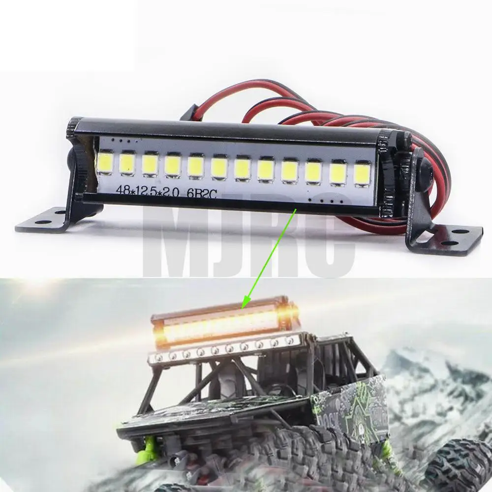 

RC Rock Crawler LED Light Bar Spotlight Dome Simulation for Trax For TRX-4 For TRX4 Axial SCX10 90046 D90 Tamiya CC01 KM2 Body S