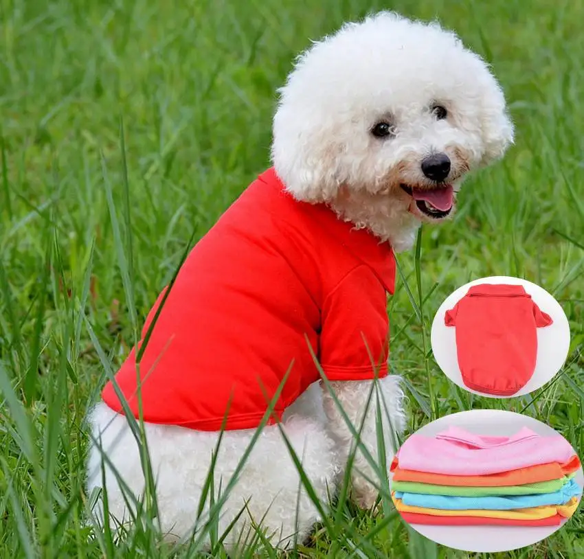 

Pet Puppy Summer Shirt Small Dog Cat Pet Clothes Costume Apparel T-Shirt For Small Medium Dogs Sleeve Dog Vest