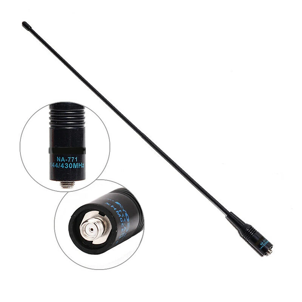 

NA-771 Antenna 15.6-Inch Whip Dual Band UV VHF/UHF 144/430Mhz Antennas SMA-F, for BaoFeng UV-82 UV-B5 GT-3 BF-F8HP UV-5RA UV-5RE