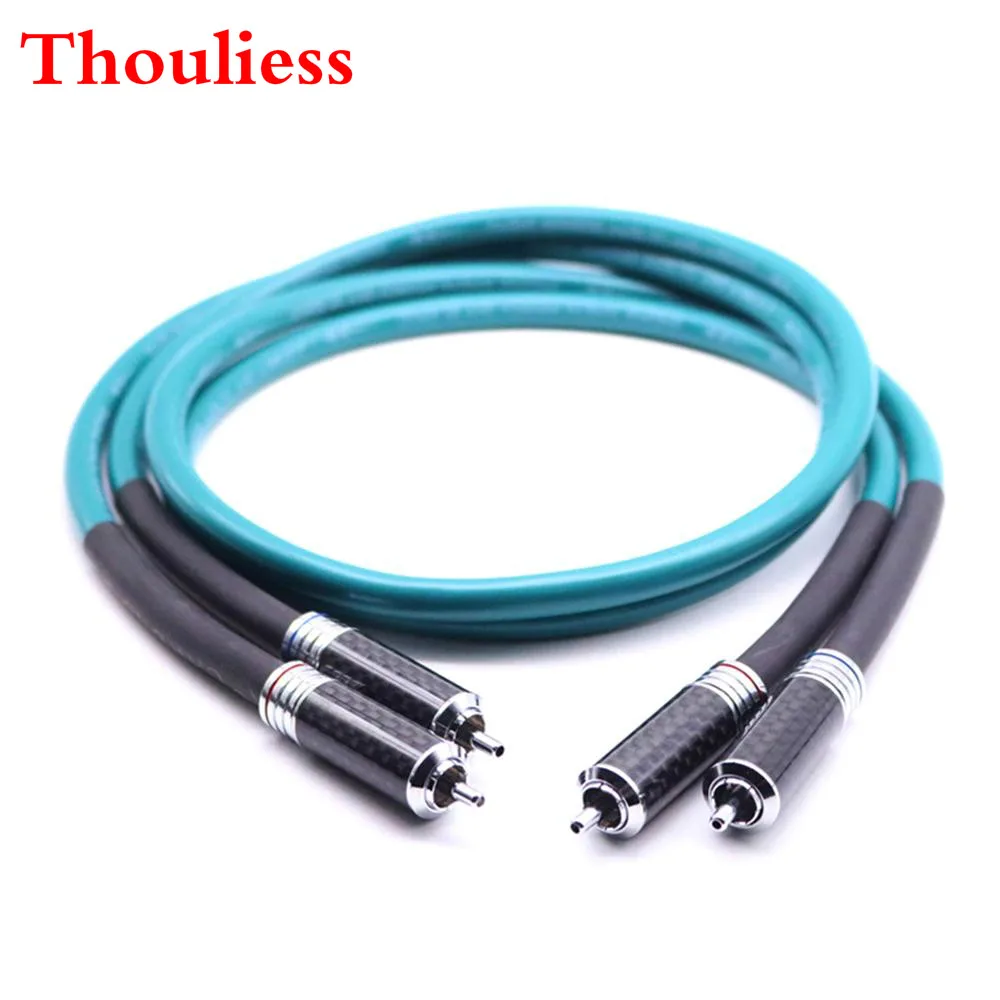 HIFI Carbon Fiber RCA Interconnect Cable Cardas Cross RCA Interconnect Audio Cable Amplifier CD DVD player Audio