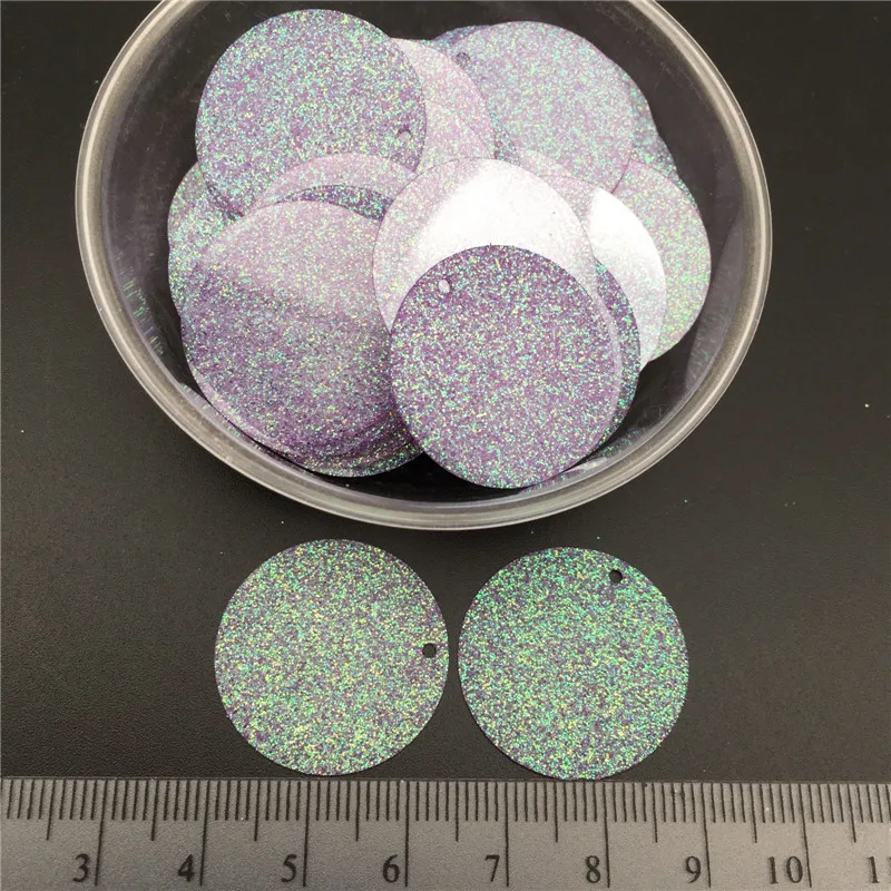 Pailettes 25 millimetri Silde Foro Glitters Paillette Piatto Allentati Rotondi Paillettes Cucito Decorazione di Cerimonia Nuziale Del Mestiere