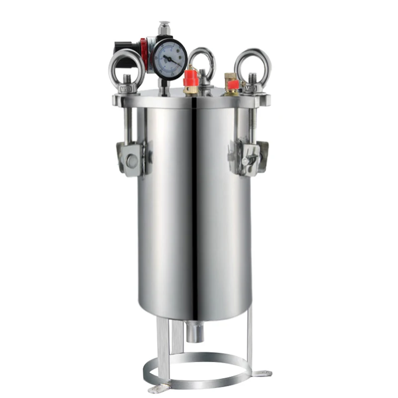 BOYEE 304 dispensing bucket Liquid glue dispensing stainless steel pressure tank  Dispensing storage tank 1L 2L 3L 5L10L 15L