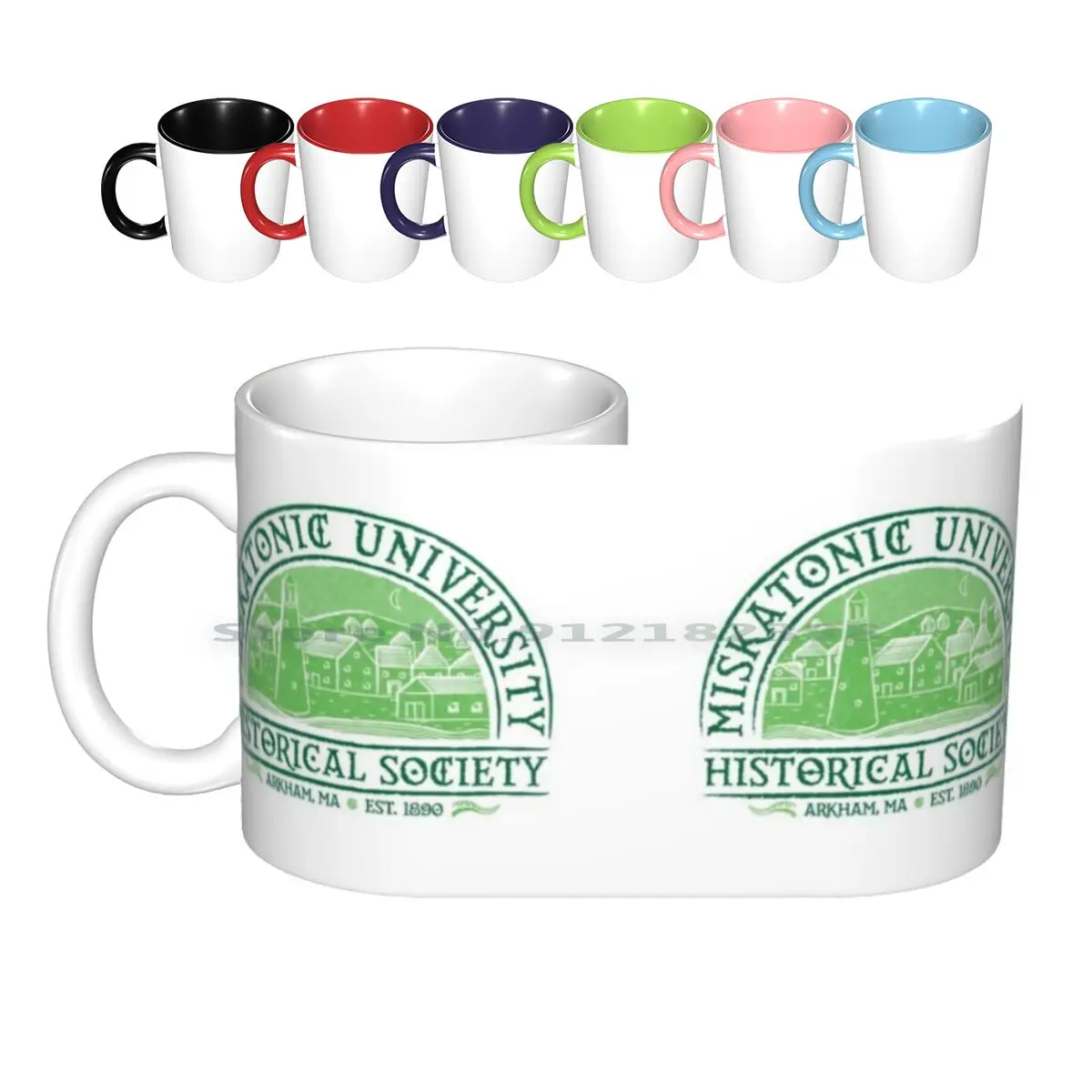 Miskatonic Historical Society Ceramic Mugs Coffee Cups Milk Tea Mug Cthulhu Horror Miskatonic History Historical Society Hp