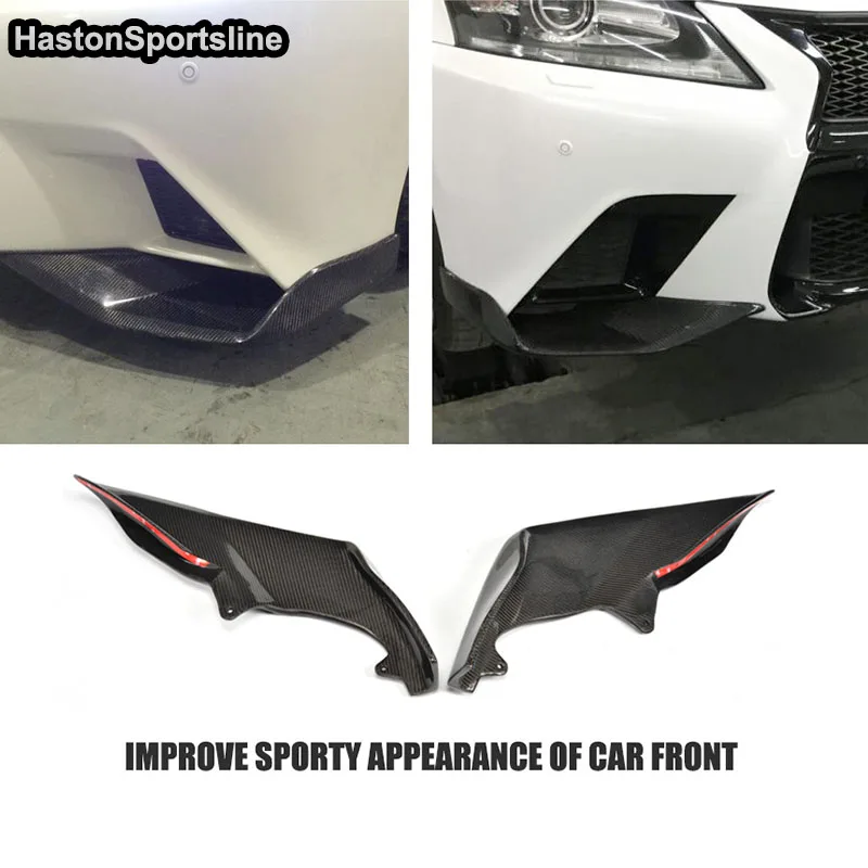 For Lexus GS F Sport GS350 Modified Carbon Fiber Front Apron Splitter Car Styling 2012 2013 2014 2015