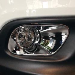 FOR Jeep Cherokee KL Accessories 2014-2018 ABS Chrome Car front fog lamp light frame Cover Trim
